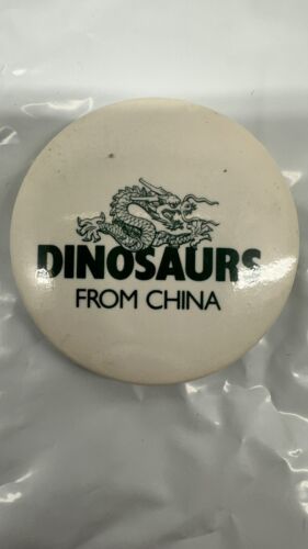 Dinosaurs From China Pin Badge Button (L45B) - $8.38