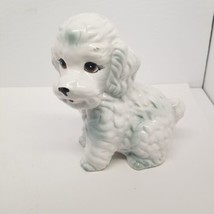 Vintage Narco #6056 8&quot; Ceramic White Poodle Dog Figurine, Made in Japan - £19.09 GBP