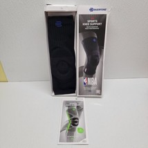 Bauerfeind Sports Knee Support NBA Black Omega Gel Pad Size Large - NEW - $49.40