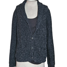 Black Cardigan Sweater Size Medium - £19.46 GBP