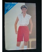 Butterick 5157 Sewing Pattern Misses Loose Fitting Pullover Top Shorts V... - $10.00