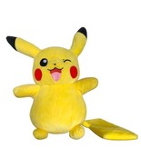 Pokemon Pikachu Plush Stuffed Animal 2021 Nintendo Happy 9&quot; Yellow Toy - £17.87 GBP