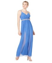 BCX Juniors Pleated Glitter Mesh Gown, 9, Periwinkle - £76.29 GBP