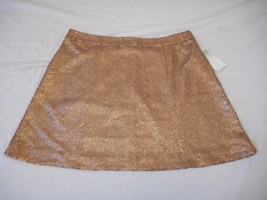 Women&#39;s Juniors Decree Skater Skirt Bronze Sequins Size X-LARGE NEW W Tags - £21.11 GBP