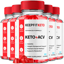 5 Pack keepFit Keto ACV Gummies 1000MG Keep Fit Maximum Strength Formula 300 Gum - £104.43 GBP