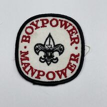 Boy power Manpower Boy Scout Badge BSA Vintage Patch - $20.48