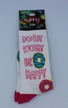 K.Bell Socks - Kids Crew - Donut Worry Be Happy - Size 11-4 - $4.79
