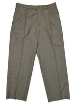 Hart Schaffner Marx Men Size 36 (Measure 35x29) Houndstooth Pleated Pants - £8.02 GBP
