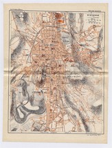 1926 Original Vintage City Map Of SAINT-ETIENNE / RHONE-ALPES / France - £16.81 GBP