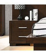 Polk Cappuccino 2-Drawer Nightstand | Modern Bedside Storage Solution - $412.40 CAD