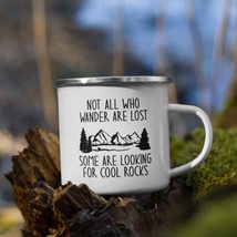 Not All Who Wander Are Lost Enamel Mug Funny Ceramic Coffee Mug Gifts fo... - £14.18 GBP