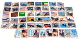 Lot of 54 Desert Storm Military Trading Cards 1991 TOPPS Second Series - $19.35