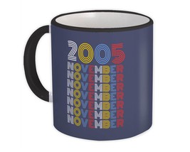 2005 November Colorful Retro Birthday : Gift Mug Age Month Year Born - £12.49 GBP