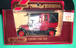 Matchbox Yesteryears Y-28 1907 Unic Taxi Blue 1:42 Diecast Car - £23.26 GBP