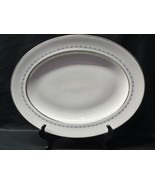 Vintage ROYAL DOULTON Large 14&quot; Oval Serving Platter TIARA Platinum Trim... - $36.06 CAD