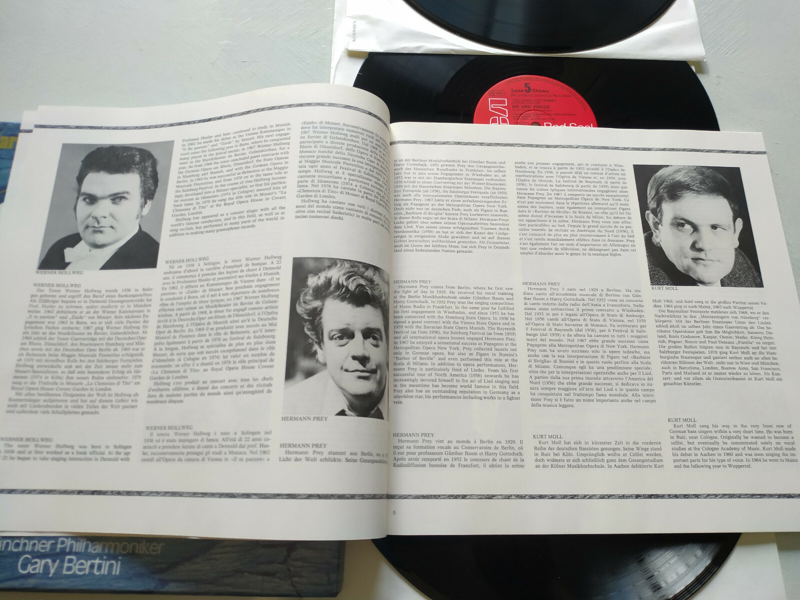 Mahler Die Drei Popeline Von Weber 1976 Rca Boîte 3 X LP + Livret 12 " vinile Item image 7