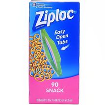 Ziploc Small Snack Bags Clear 90 Ct Polyethylene PE - $12.76