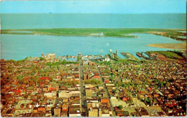Postcard Pennsylvania Downton Aerial View Erie Lake  1968 Unposted 5.5 x 3.5 &quot; - £4.58 GBP