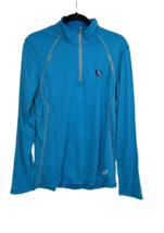 Asics Men s Shosha 1/4 Zip Raglan Long Sleeves Running Jacket, Blue, Small - £31.64 GBP
