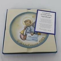 Schmid Berta Hummel Christmas 1983 Angelic Messenger Vtg Collector Plate Box COA - £11.38 GBP