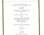 Kasino Zurichhorn Special Dinner Menu Switzerland 1970 General Electric - $14.89