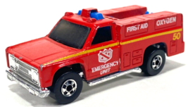 Vtg Hot Wheels 1974 Oxygen Emergency Unit First Aid Oxygen Fire Truck Hong Kong - £7.61 GBP