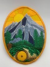 Hobbit LOTR Shire Scene Round Door Iron-On Patch Laserbrain Patch Co. 2017 - $9.00