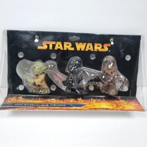 Official Fan Club Star Wars Mini Bobblehead Yoda Darth Vader Chewbacca F... - £157.79 GBP