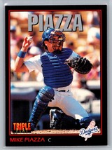 1993 Triple Play #55 Mike Piazza Card Los Angeles Dodgers HOF - £0.78 GBP