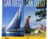 1950&#39;s There&#39;s More to Live For in San Diego California Brochure From A ... - £21.78 GBP