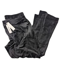 Juicy Couture Black Velour Lounge Comfort Pants Stretch Waist Women&#39;s Plus Size - £23.34 GBP