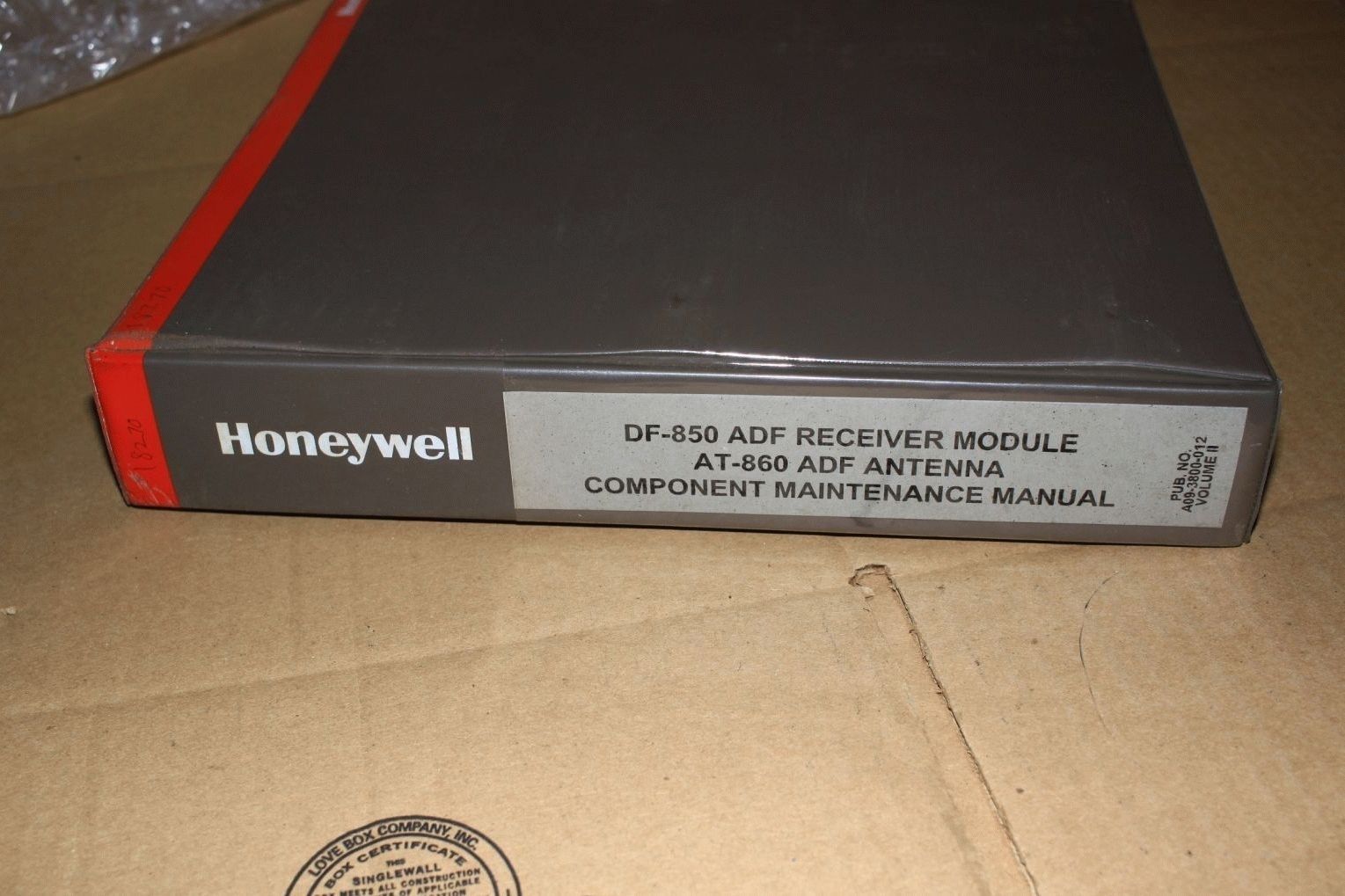 Honeywell DF-850 ADF Receiver AT-860 Antenna Maint Manual A09-3800-012 A... - $147.00