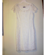 Josie Natori white lace dress   Fully Lined  Size 4 - £25.62 GBP