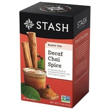 NEW Stash Tea Decaf Chai Spice Tea 18 Count Tea Bags - $9.47