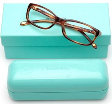 Tiffany &amp; Co Tf 2036 8116 Havana Honey Brown Eyeglasses 54-15-135mm B29mm Italy - £92.89 GBP