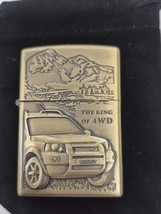 Sharp Brass Kantai King Of 4X4 Lighter W/Raised Detail - $12.30