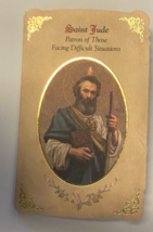 Saint Jude (Patron Saint of Difficult Situations)  Prayer Card + Medal, New - £4.63 GBP