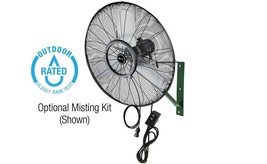 King WFO-24 24&quot; wall mount commercial high velocity oscillating air circulator - £241.11 GBP