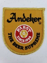 Vintage Andeker The Beer Supreme Hat Jacket Uniform Patch Logo Pabst Bre... - £4.69 GBP