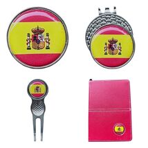 Spain Crested Golf Accessories. Ball Marker, Hat Clip, Divot Tool or Sco... - $4.28+
