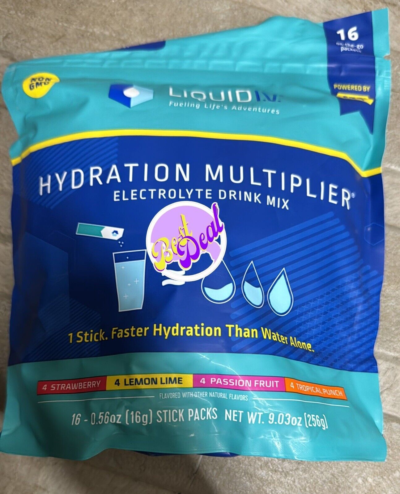 Primary image for Liquid I.V. Hydration Multiplier - MIX FLAVORS- Hydration Powder - 16 Packets