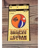 Baltimore Orioles v. Cuban National Team 5/3/99 Baseball Ticket Stub - £15.66 GBP