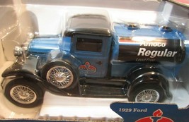 amoco collectible die cast BANK &quot;1929 model a tanker truck&quot; W/BOX BLUE - $27.00