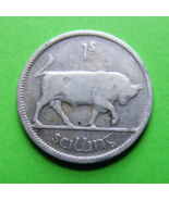 Original 1928 Irish Silver One Silling Coin - FIRST YEAR ISSUED - Irelan... - $12.21 CAD