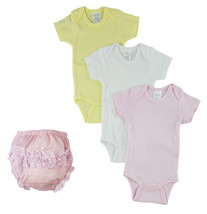 Girls 100% Cotton Pink Girl&#39;s Onezies and Fancy Pants Underwear Large - £19.80 GBP