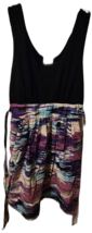 Mossimo Supply Co Plaid Multicolor Lace Summer Sun Skater Mini Dress Size Small - £10.16 GBP