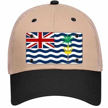 British Indian Ocean Flag Novelty Khaki Mesh License Plate Hat - $28.99