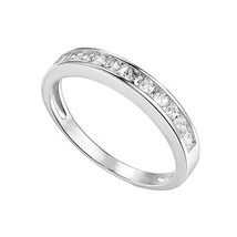 1 Karat Prinzessin Schnitt Künstlicher Diamant 14K Weiss Gold Hochzeitstag Ring - £250.52 GBP