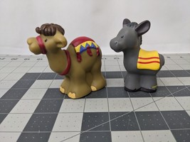 Fisher Price Little People Nativity Camel Donkey Figure Lot 2005 - $12.95