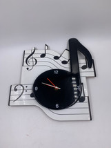 Small World Greetings Quartz Clock Music Note Foam Feel Clock - $20.30